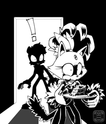 Size: 1200x1406 | Tagged: safe, artist:finimun, blaze the cat, tangle the lemur, cake