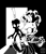 Size: 1200x1406 | Tagged: safe, artist:finimun, blaze the cat, tangle the lemur, cat, lemur, backlighting, cake, duo, eating, exclamation mark, female, holding something, looking ahead, looking at them, looking offscreen, shocked, shrunken pupils, smile