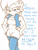 Size: 512x675 | Tagged: suggestive, artist:saltcore, sally acorn, blushing, dialogue, frown, hands on hips, implied sonic, looking at viewer, sally's vest and boots, simple background, solo, thigh high boots, white background