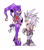 Size: 850x961 | Tagged: safe, artist:bigdad, silver the hedgehog, hedgehog, nightmaren, nights, nights into dreams