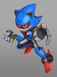 Size: 1089x1463 | Tagged: safe, artist:ketdarkdragon, egg drone, metal sonic, alternate version