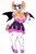 Size: 1293x1979 | Tagged: suggestive, artist:thecursedcon, rouge the bat, busty rouge, looking at viewer, rouge's heart top, simple background, smile, smiling at viewer, solo, sunglasses, white background
