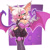 Size: 1024x1024 | Tagged: suggestive, artist:bigdad, rouge the bat, busty rouge, cleavage, garter, outline, solo, torn ear