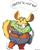 Size: 920x1150 | Tagged: safe, artist:ittbitt, thunderbolt the chinchilla, angry, dialogue, signature, stomping, white background