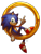 Size: 2129x2816 | Tagged: safe, artist:ry-spirit, sonic the hedgehog, hedgehog, leaning, male, ring, solo, wagging finger, white background