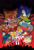 Size: 1095x1587 | Tagged: safe, artist:herms85, miles "tails" prower, nicole the hololynx, sally acorn, sonic the hedgehog, super sonic, super tails, alignment swap, angry, cape, chaos emerald, chaos emeralds, clenched fists, comic cover, evil, evil tails, evil vs good, fight, flying, frown, glowing eyes, gradient background, looking at each other, looking up, sad, signature, super form, torn cape, two tails