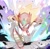 Size: 2388x2353 | Tagged: safe, artist:zenzosp, sonic the hedgehog, super sonic, dust clouds, heterochromia, running, running towards viewer, solo, super form, treads, zero (mega man)