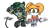 Size: 1058x592 | Tagged: source needed, safe, artist:sketch, bunnie rabbot, cassia the pronghorn, black sclera, controller, duo, flat colors, gaming, simple background, white background