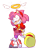 Size: 778x948 | Tagged: safe, artist:blehmaster7, amy rose, hedgehog, dress, halo, hammer, piko piko hammer