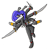 Size: 389x400 | Tagged: safe, artist:terrichance, uma arachnis, spider, katana, nunchucks, redesign, sais