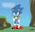 Size: 500x456 | Tagged: safe, artist:thewax, sonic the hedgehog, hedgehog, classic sonic, classic sonic (universe), classic style, male