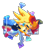 Size: 1920x2170 | Tagged: safe, artist:chunichichuni, sally acorn, sonic the hedgehog, super sonic, chipmunk, hedgehog, duo, kiss, sally x sonic, shipping, straight, super form