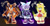 Size: 1024x530 | Tagged: safe, artist:y-firestar, perci the bandicoot, sticks the badger, zooey the fox, alternate universe, au:sonic shining stars, character name, redesign, trio