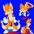 Size: 768x768 | Tagged: safe, artist:camdrawz, miles "tails" prower, blue background, blue shoes, flying, simple background, solo