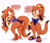 Size: 2800x2435 | Tagged: safe, artist:jinusenpai, oc, oc:shelly the otter, otter, dialogue, female, looking at viewer, solo, swimsuit, wet clothes