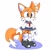 Size: 768x768 | Tagged: safe, artist:waterdesukedo, miles "tails" prower, alternate outfit, crossdressing, nervous, school uniform