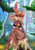 Size: 837x1200 | Tagged: suggestive, artist:aozee, bunnie rabbot, bikini, daytime, forest, looking at viewer, tree stump