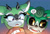 Size: 1986x1347 | Tagged: safe, cassia the pronghorn, clove the pronghorn, sonic the hedgehog 263 (archie), black sclera, duo, edit, reaction image