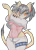Size: 850x1170 | Tagged: suggestive, artist:dashinthedark, honey the cat, cat, eye clipping through hair, eyebrow clipping through hair, female, frown, lidded eyes, looking at viewer, simple background, solo, solo female