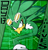 Size: 1643x1700 | Tagged: safe, artist:limehazard, jet the hawk, 30 days sonic, abstract background, green background, solo, text