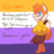 Size: 499x499 | Tagged: dead source, safe, artist:rotshop, miles "tails" prower, fox, abstract background, barefoot, child, dialogue, english text, jumper, looking at viewer, mouth open, nonbinary, nonbinary pride, nonbinary tails, oversized, pride, pride flag background, skirt, solo, solo nonbinary, standing