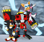 Size: 3091x2966 | Tagged: safe, artist:z-nebula-z, e-123 omega, rouge the bat, shadow the hedgehog, sonic heroes, trio