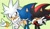 Size: 1222x713 | Tagged: safe, artist:artsriszi, shadow the hedgehog, silver the hedgehog, sonic the hedgehog, trio