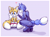 Size: 6440x4794 | Tagged: safe, artist:naaraskettu, miles "tails" prower, crossover, duo, krystal (star fox), star fox