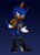 Size: 1280x1792 | Tagged: safe, artist:ayelenth, falke wulf, aviator jacket, boots, buckle, clenched teeth, evil, gradient background, hand on hip, looking offscreen, redesign, solo, sonic title screen banner, tails skypatrol, watermark