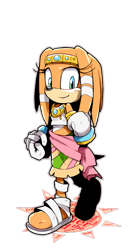 Size: 475x875 | Tagged: safe, artist:cylent-nite, tikal, echidna, female, simple background, solo, transparent background