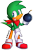 Size: 1265x1946 | Tagged: safe, artist:blacky-doll, bean the dynamite, bird, 2013, bandana, bomb, gloves, holding something, looking at viewer, looking offscreen, mouth open, shoes, signature, simple background, socks, solo, standing, transparent background