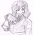 Size: 1952x2048 | Tagged: safe, artist:cometx_ing, human, sonic frontiers, pencilwork, professor victoria, simple background, solo, white background