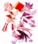 Size: 1400x1633 | Tagged: safe, artist:pigupigu, amy rose, blaze the cat, rouge the bat, bat, cat, hedgehog, amy's halterneck dress, blaze's tailcoat, dress, hammer, hand on own arm, hand up, holding something, mouth open, piko piko hammer, rouge's heart top, simple background, trio, white background
