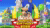 Size: 1280x720 | Tagged: safe, artist:existingdebeing, sonic the hedgehog, hedgehog, green hill zone, 3d, animated, anniversary, balloon, birthday, cake, cloud, food, hand up, looking at viewer, male, mouth open, punching, smile, solo, water, webm