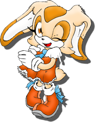 Size: 908x1166 | Tagged: safe, artist:mephilez, cream the rabbit, rabbit, child, simple background, solo, transparent background