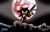 Size: 819x517 | Tagged: safe, artist:gulara111, shadow the hedgehog, hedgehog, abstract background, backlighting, chest fluff, front view, gloves, gun, holding something, looking ahead, male, moon, nighttime, outdoors, redraw, shadow the hedgehog (video game), shadow's logo, solo, standing, star (sky), text, weapon