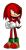 Size: 1060x2028 | Tagged: safe, artist:jaizkoyz, knuckles the echidna, oc, oc:knuckles.exe, echidna, 2019, black sclera, clenched teeth, gloves, looking offscreen, male, red eyes, shoes, simple background, smile, solo, standing, transparent background, two sides