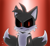 Size: 2496x2316 | Tagged: safe, artist:interstellarchaosss, miles "tails" prower, oc, oc:tails.exe, fox, 2022, angry, backlighting, black sclera, clenched teeth, gradient background, looking at viewer, red eyes, signature, solo, standing