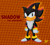 Size: 1000x900 | Tagged: safe, artist:medioremckie, shadow the hedgehog, hedgehog, character name, checkered background, classic shadow, classic sonic (universe), classic style, english text, frown, greg martin style, hands on hips, looking at viewer, signature, solo, standing