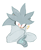 Size: 768x926 | Tagged: safe, artist:themetalvirus, silver the hedgehog, barefoot, blanket, commission, cute, eyelashes, looking at viewer, silvabetes, simple background, smile, solo, white background
