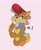 Size: 832x1023 | Tagged: safe, artist:mmishee, sally acorn, chipmunk, clenched teeth, female, looking offscreen, raised eyebrow, sally's vest and boots, simple background, solo
