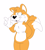 Size: 3424x3820 | Tagged: safe, artist:toonidae, miles "tails" prower, hand behind back, looking offscreen, whiskers