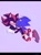Size: 640x857 | Tagged: dead source, safe, artist:glitchedcosmos, shadow the hedgehog, sonic the hedgehog, hedgehog, blushing, border, cute, duo, eyes closed, gay, holding each other, lidded eyes, looking at them, male, purple background, shadow x sonic, shadowbetes, shipping, simple background, sonabetes, treads