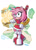 Size: 640x900 | Tagged: safe, artist:darknoiseuk, amy rose, amy's halterneck dress, clothes, dress, hammer