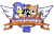 Size: 1000x677 | Tagged: safe, artist:jdfrg, miles "tails" prower, sonic the hedgehog, 2023, classic sonic, classic sonic (universe), classic tails, duo, english text, looking at viewer, redraw, simple background, smile, sonic the hedgehog 2 (8bit), title screen, transparent background, v sign