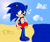 Size: 750x629 | Tagged: safe, artist:tails-luver-2085, sonic the hedgehog, beach, ocean, swimming tube