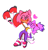 Size: 1299x1352 | Tagged: safe, artist:neomittens, amy rose, blaze the cat, cat, hedgehog, 2022, amy x blaze, amy's halterneck dress, blaze's tailcoat, blushing, clothes, cute, dress, female, females only, hands on shoulders, heart, lesbian, shipping