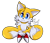 Size: 867x744 | Tagged: safe, artist:gssky, miles "tails" prower, 2015, chibi, commission, cute, front view, head tilt, holding tail, looking at viewer, signature, simple background, sitting, smile, smiling at viewer, solo, tailabetes, transparent background