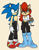 Size: 1280x1647 | Tagged: safe, artist:tracingpapier, sally acorn, sonic the hedgehog, chipmunk, hedgehog, squirrel, clothes, duo