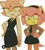 Size: 612x678 | Tagged: safe, artist:amy.the.hedgehog.2, amy rose, blaze the cat, cat, hedgehog, 2021, alternate outfit, amy x blaze, cute, duo, female, females only, hand on hip, hands on hips, lesbian, looking at them, mouth open, shipping, simple background, white background